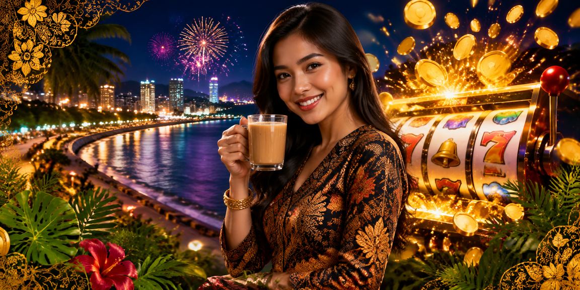 Permainan slot dan loteri di Pulau Pinang dengan motif batik tradisional Melayu